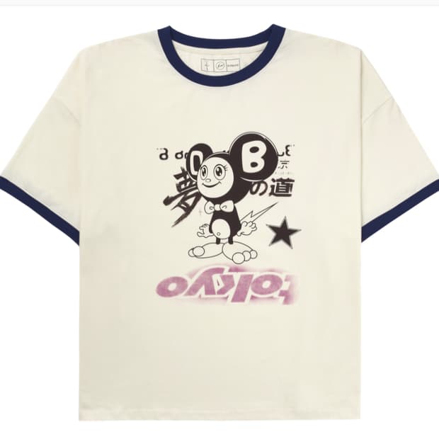 트래비스 스캇 캑터스 잭 프라그먼트 무라카미 타카시 반팔 티셔츠