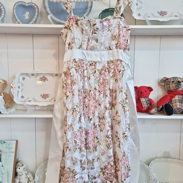 (LIZ LISA, 리즈리사) 로즈 레이스 캐미솔 원피스