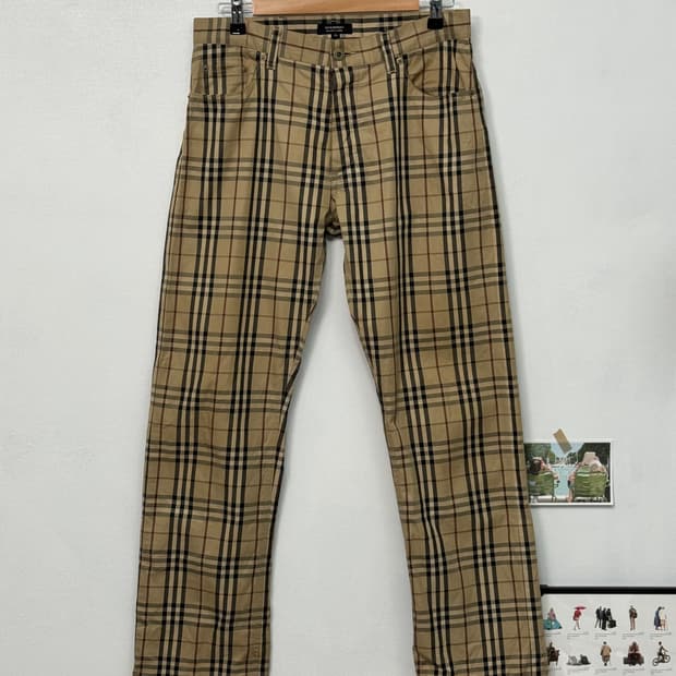 Burberry Nova Checkered Pants/P4