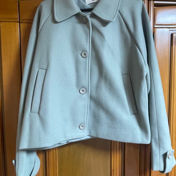 jk 민트 숏 코트