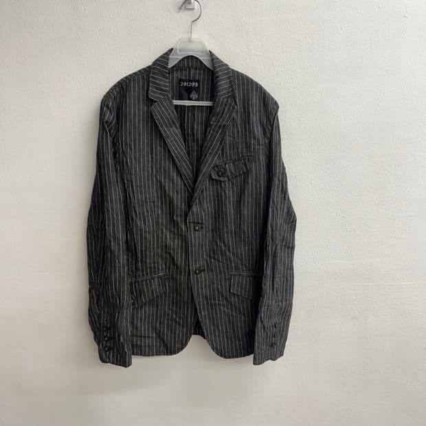 291295=HOMME 90s jpn 스트라이프 정장 자켓 2