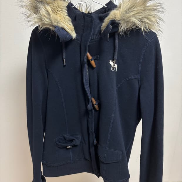 아베크롬비 기모 털 떡볶이 코트 M