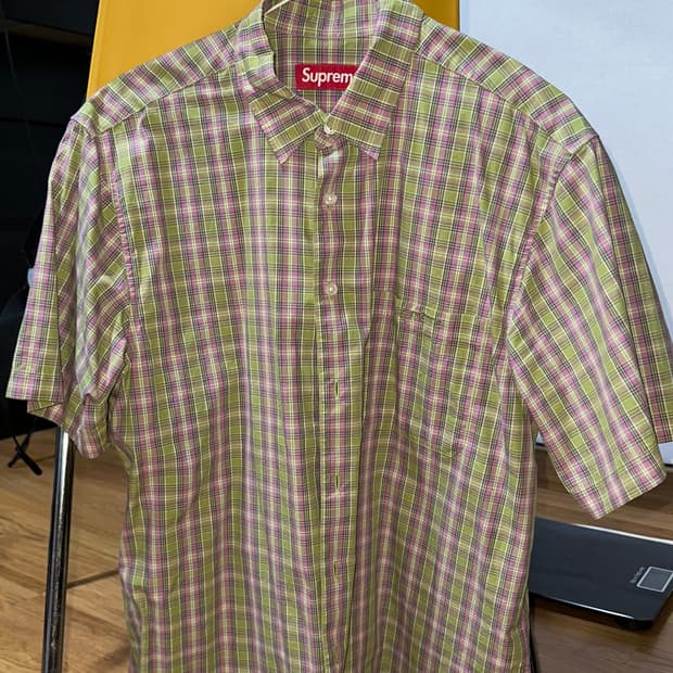 Supreme Loose Fit Mini Plaid S/S Shirt