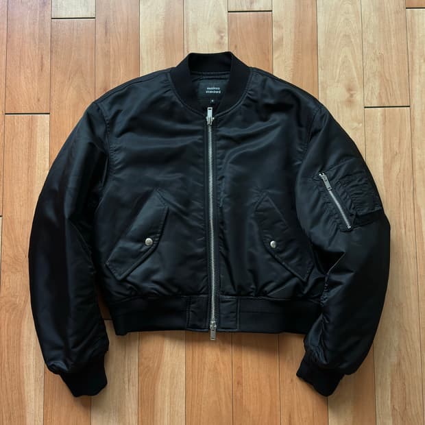 무탠다드 쇼트 크롭 MA-1 사이즈 M