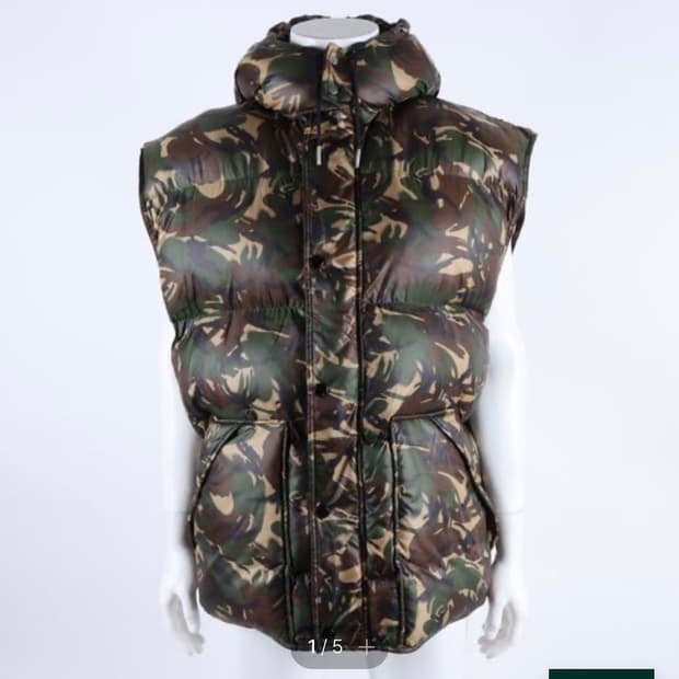 celine 카모 패딩 조끼