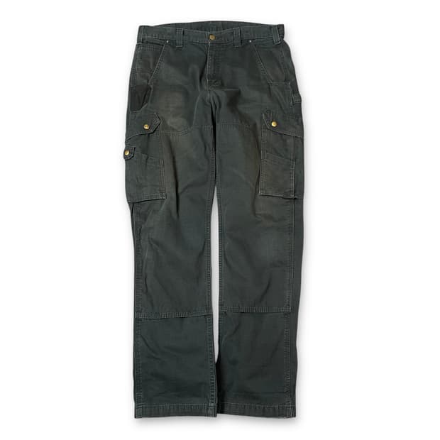 (34) 칼하트 딥카키 카고 데님 팬츠