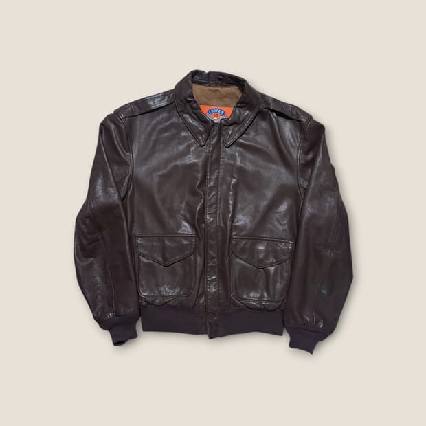 80s USA Cooper A-2 플라이트 자켓 42R