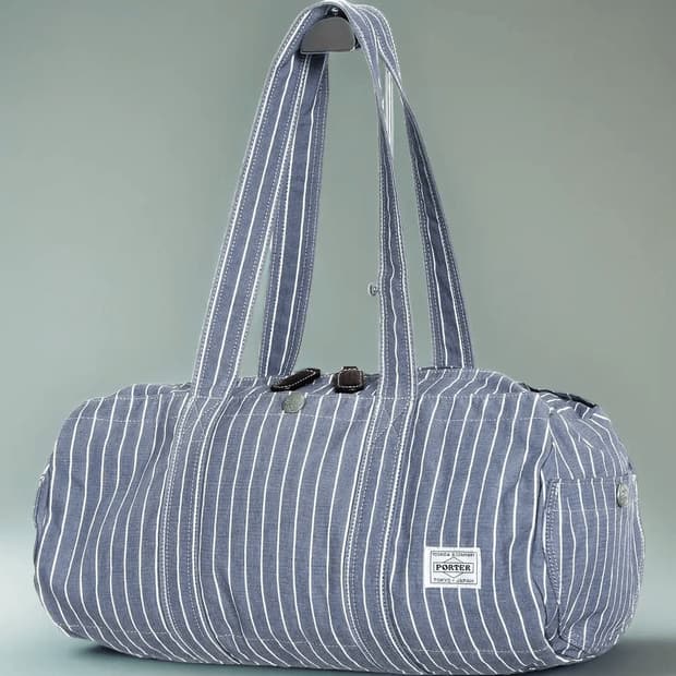 PORTER 요시다 포터 70주년 스트라이프 더플백 보스턴백 스몰