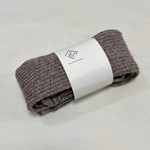 [230-250]베이스레인지 25fw 오버 니삭스/그레이 브라운 멜란지