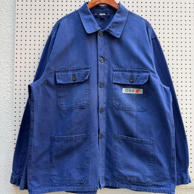 OLD FADED HBT BIG SIZE 헤링본 프렌치워크자켓