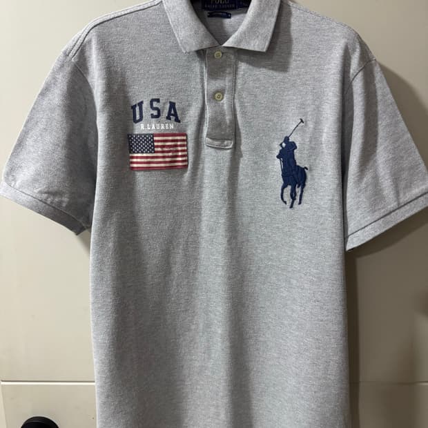 폴로 랄프로렌 빅포니 USA 성조기패치  카라티