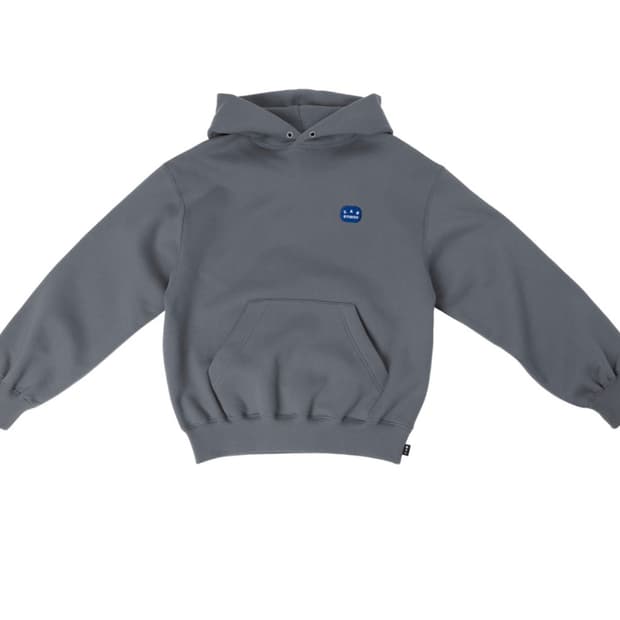 아이앱 패치 후디 그레이 L