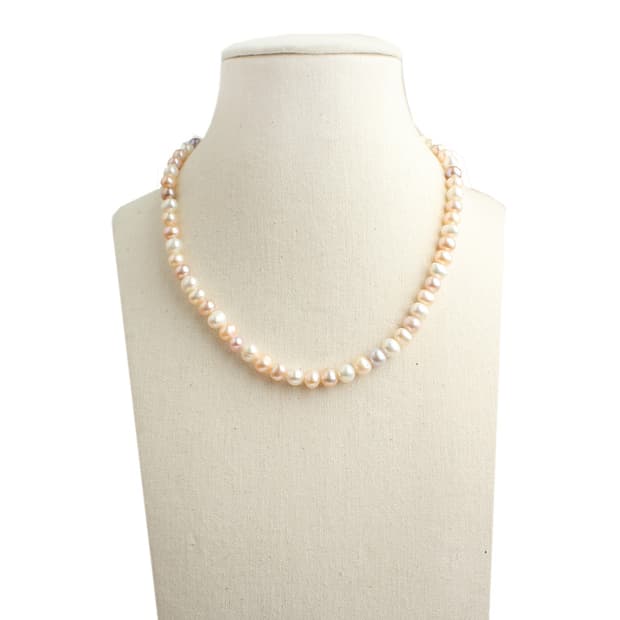 바로크 멀티컬러 진주 목걸이