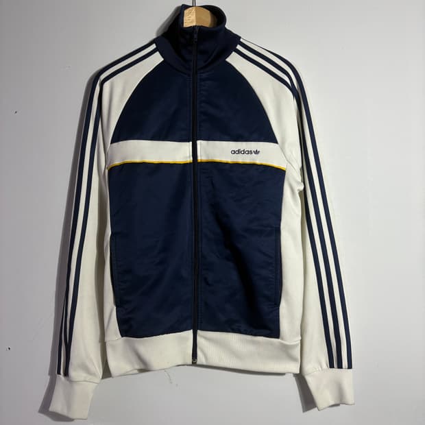 아디다스 배색 트랙 집업 자켓