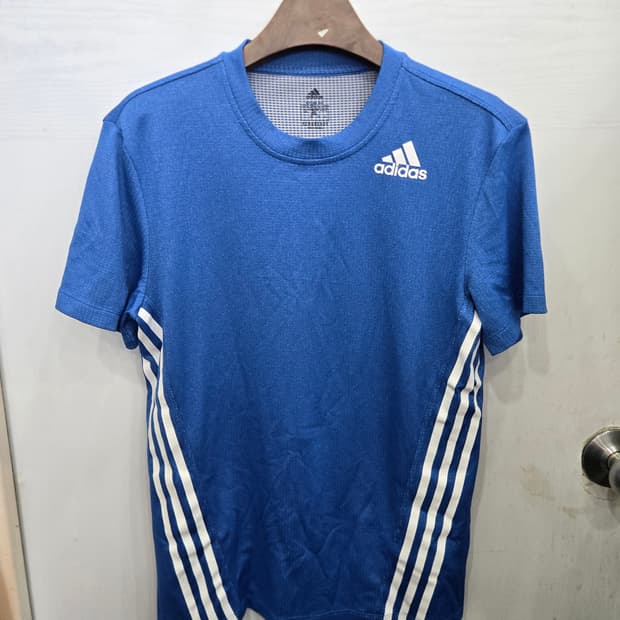 100,L )) adidas 아디다스 파랑 반팔티셔츠!~ 색상이뻐요 ㅎㅎ