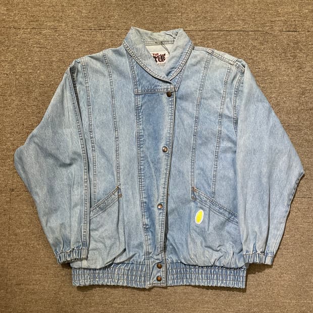 아메리칸 빈티지 프린팅 데님 자켓