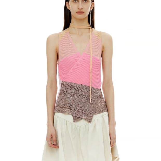 CERRIC 세릭 멀티컬러 랩 니트(이주명 착용)