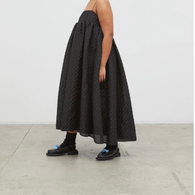 세실리에 반센 롱 원피스 베스 드레스 beth dress 브라운 컬러