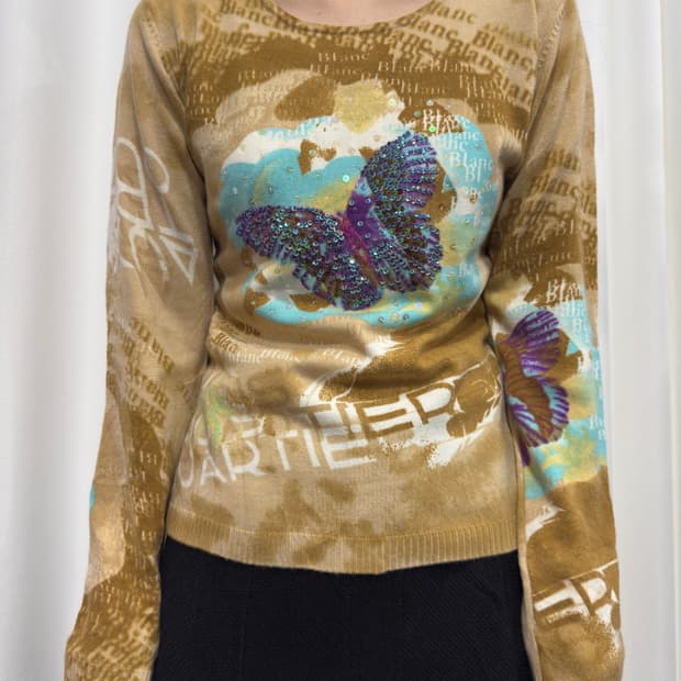 clin clin design knit top