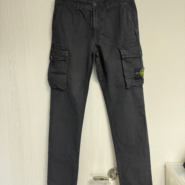 스톤아일랜드 카고팬츠 블랙 80