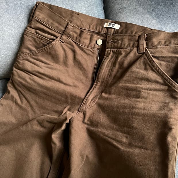 UNIQLO U BROWN DENIM PANTS