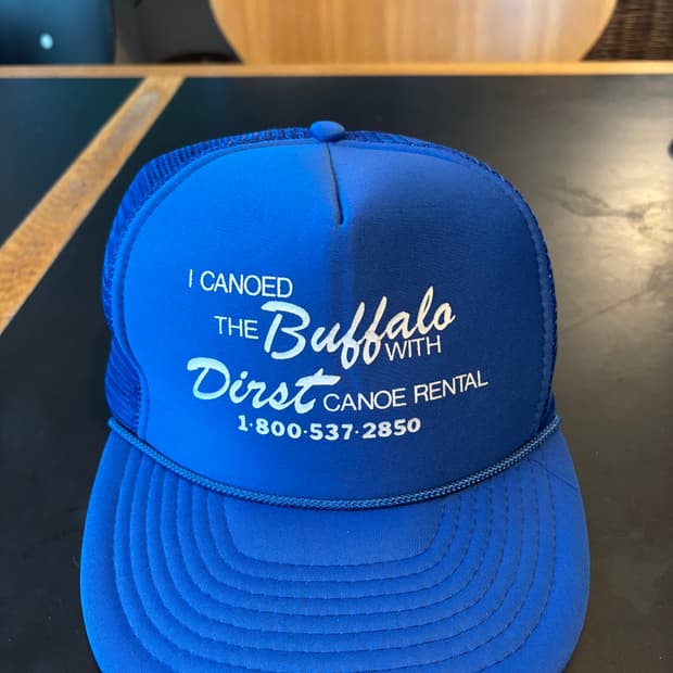 빈티지 트러커 캡 블루 