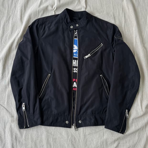 디젤 나일론 바이커 자켓 XXL