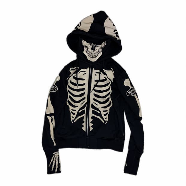 벤슨 본 스켈레톤 넥 워머 후드집업