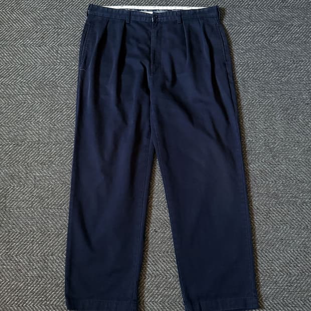 (38) 90s 폴로 랄프로렌 앤드류 더블 플리츠 치노 팬츠(38) 90
