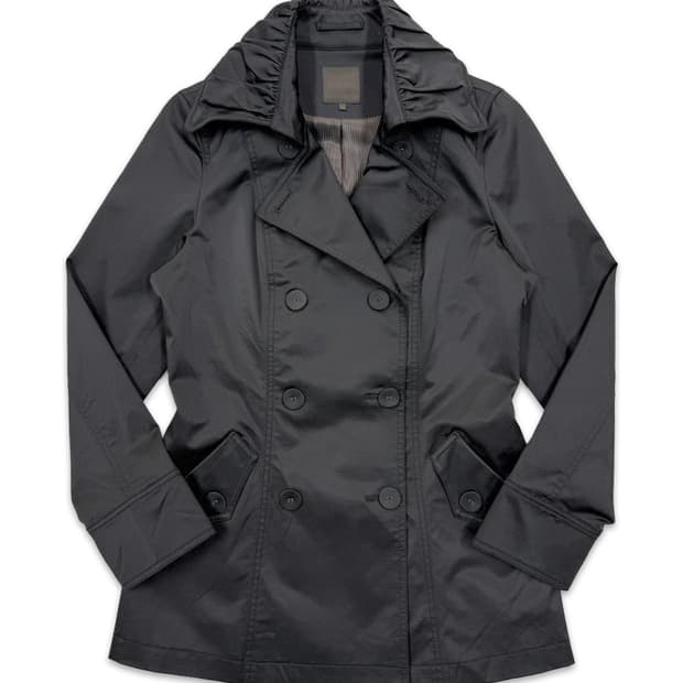 빈티지 maturita 블랙 더블 코트