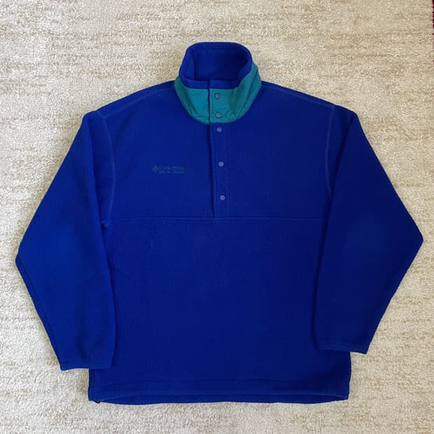 [M] 90s 컬럼비아 made USA 후리스 풀오버 플리스 신칠라