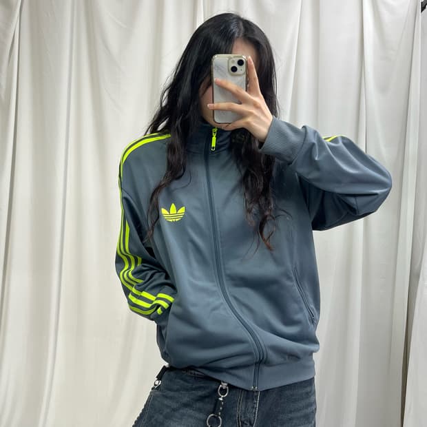 Adidas gray firebird jersey