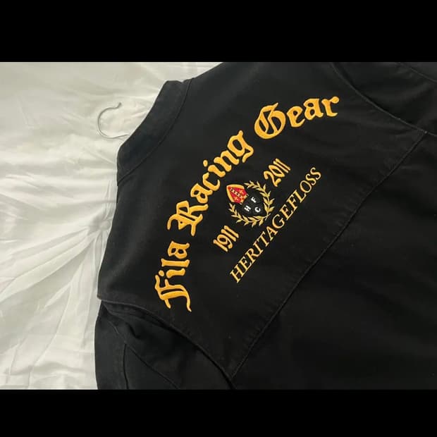 헤리티지플로스 휠라 필라 바이커 자켓 M