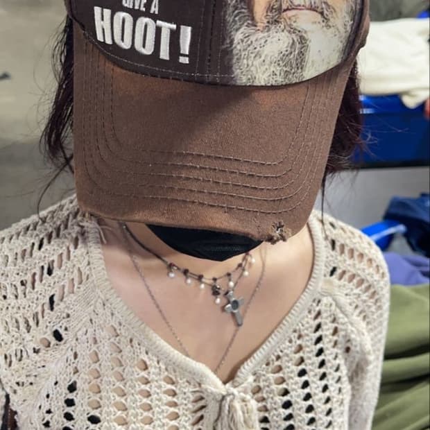 브라운 캡 모자