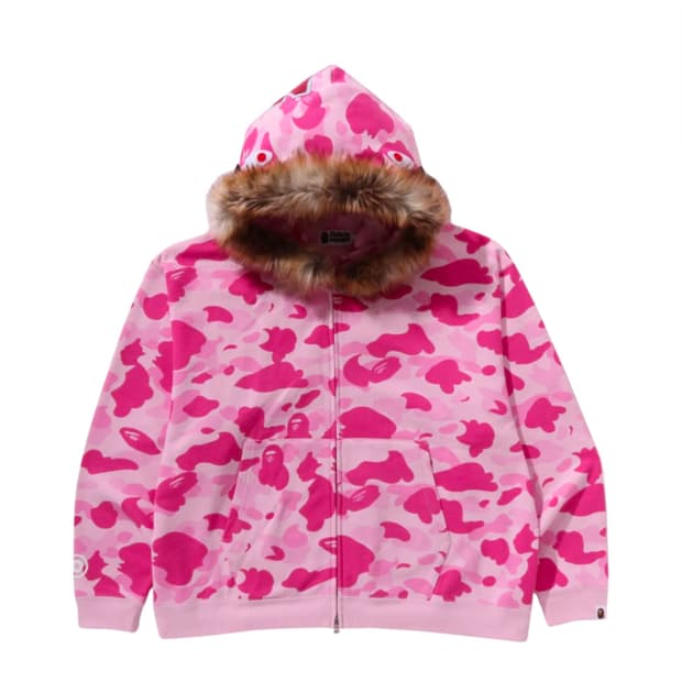 베이프 x 캑터스 잭 x 돈 톨리버 퍼 샤크 후드집업