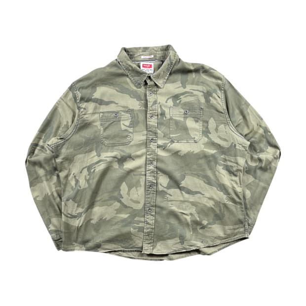 Wrangler 카모 패턴 셔츠