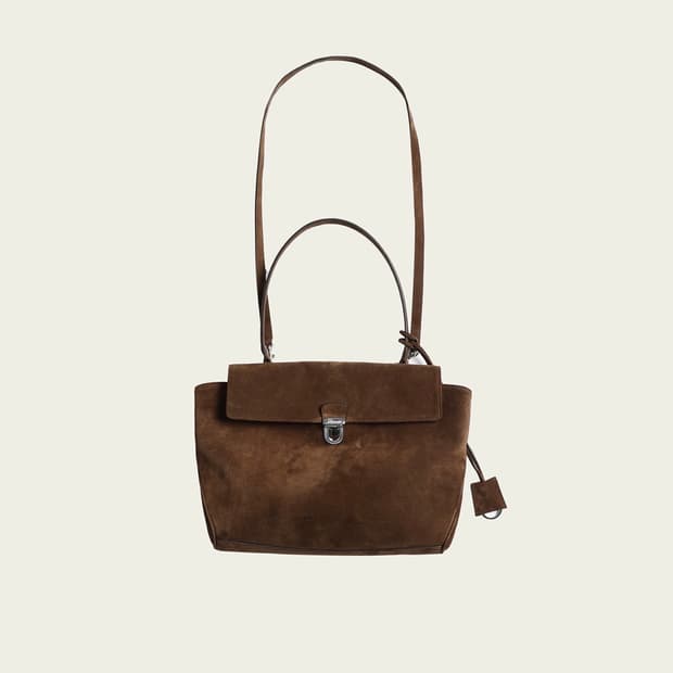 리본빛 말로우백 스웨이드 브라운 Marlow Bag