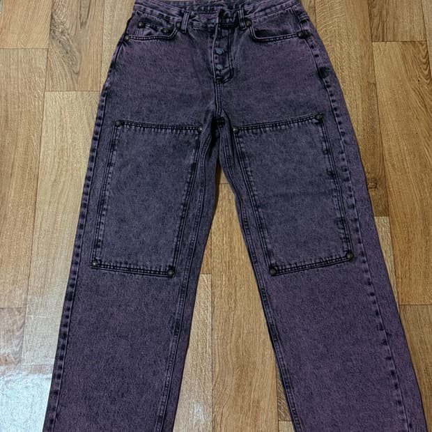 떠그클럽 더블니 데님 퍼플 2