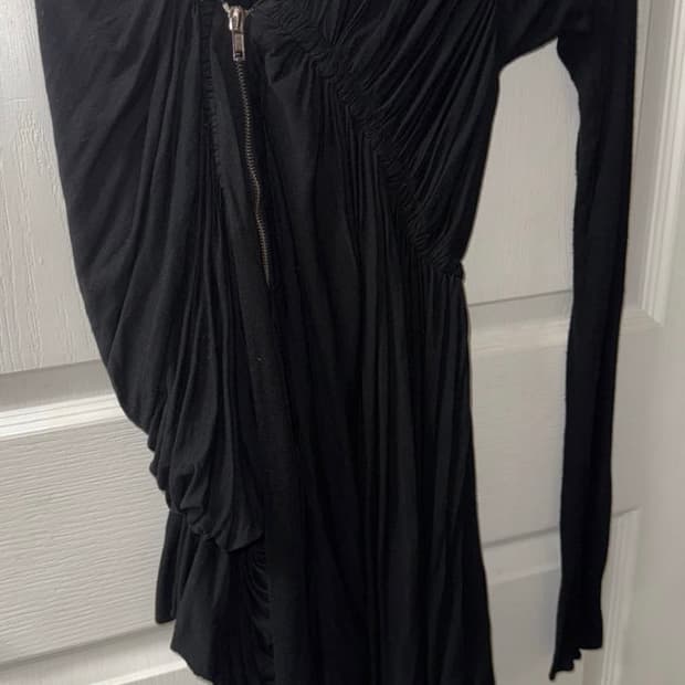 릭오웬스 드레이핑 가디건 블랙 38