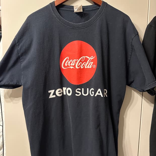 🥤 Coca‑Cola Zero 로고 프린팅 빈티지