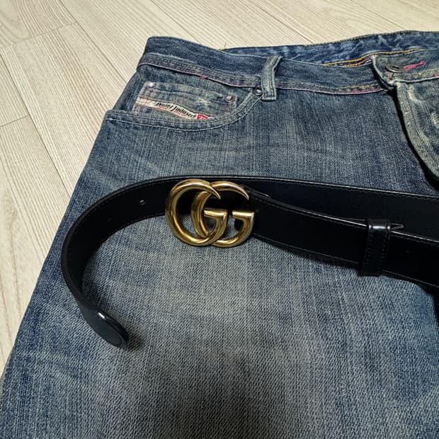 구찌 마몬트벨트 팝니다 90/36 