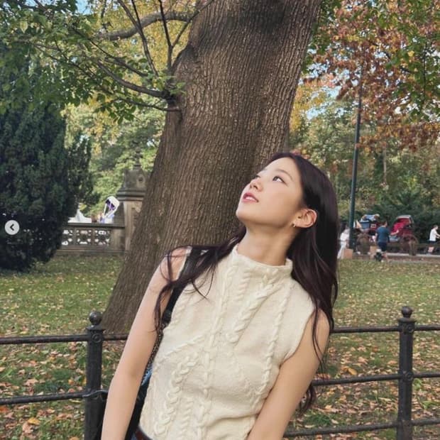 자라 케이블 슬리브리스 니트 조끼 (카즈하 착용)