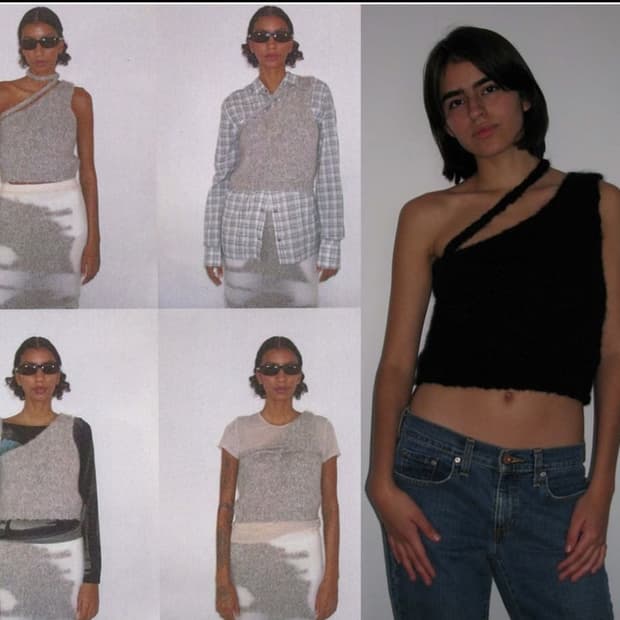 팔로마울 언발 니트 베스트 (블랙)