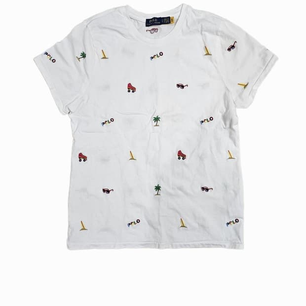 [보이즈LG] 폴로 랄프로렌 올-오버 포니 패턴 자수 반팔 티셔츠