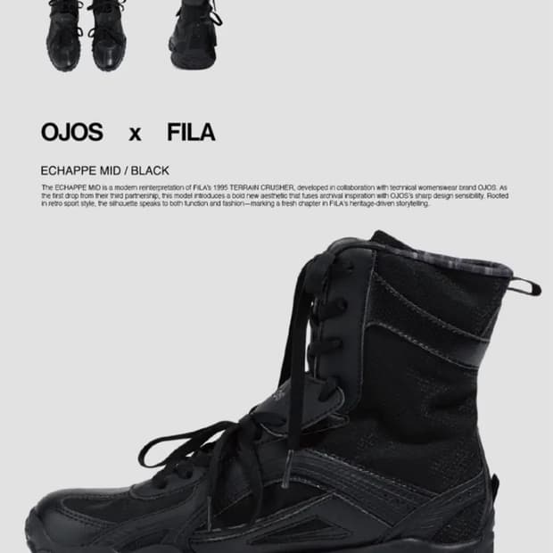 휠라오호스 에샤페 미드 블랙 250