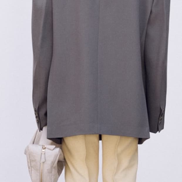 렉토 그루브 오버사이즈 테일러드 자켓 그레이 XS