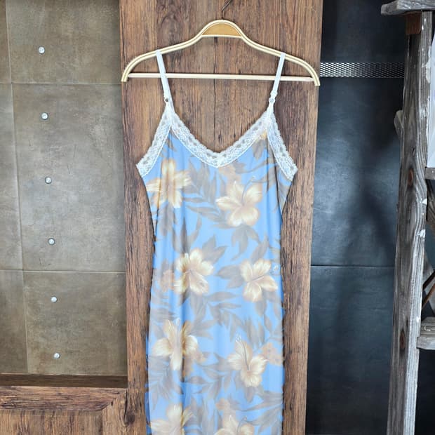 레이스 플라워 슬립 원피스