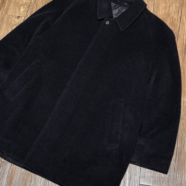 WRAP 일본제 앙고라 모 싱글 코트