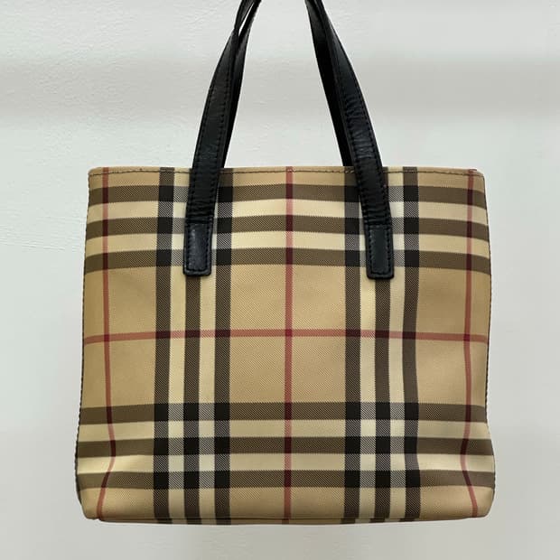 버버리 노바체크 미니 토트백 