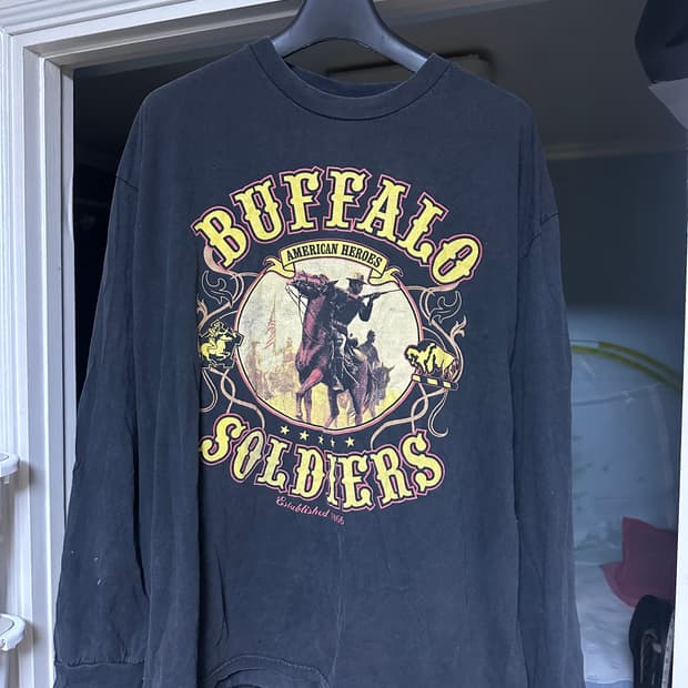 [2XL] 빈티지 프린트 롱슬리브